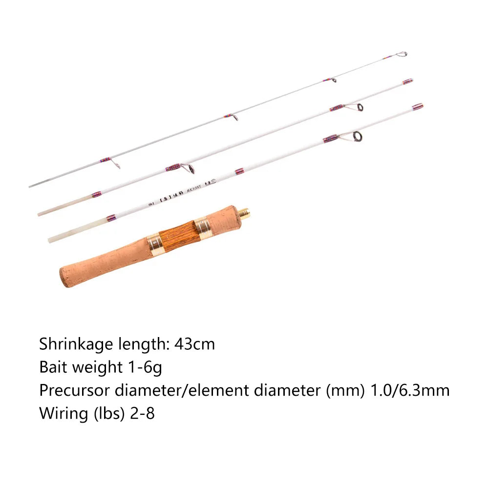 Soft Hand Fishing Pole Mini Telescopic Fishing Rod Rotatable Portable Ultra-light Outdoor Accessories for Stream Freshwater