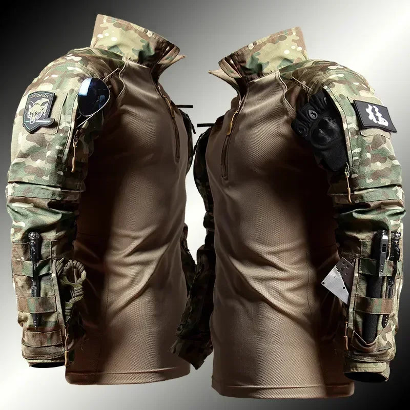 Outdoor Pants Tactical Suit Men Airsoft Hunting Clothes Paintball Military Uniform Assault Hiking Shirts Special Forces Sets