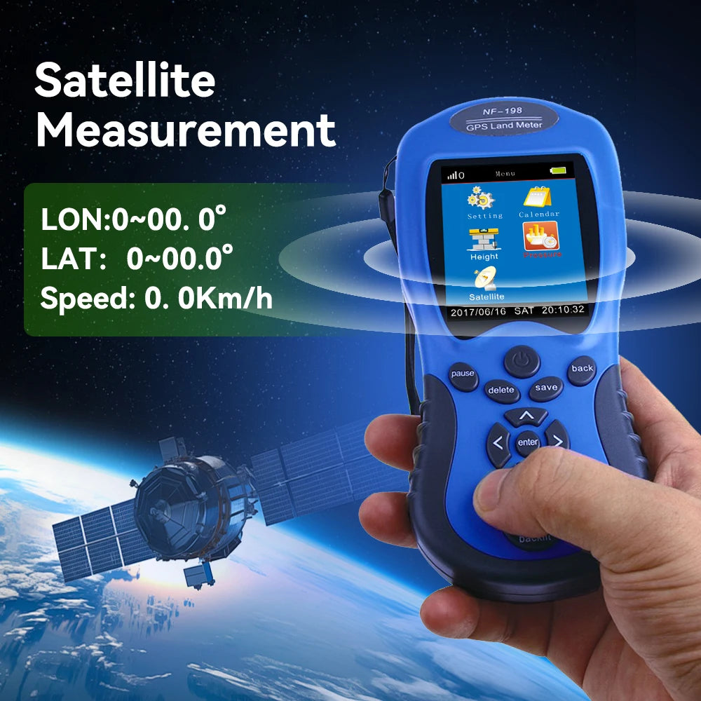 Noyafa NF-198 Land Meter Test Device Survey Equipment Use For Farm Land Surveying Mapping Area Length Measurement Tool