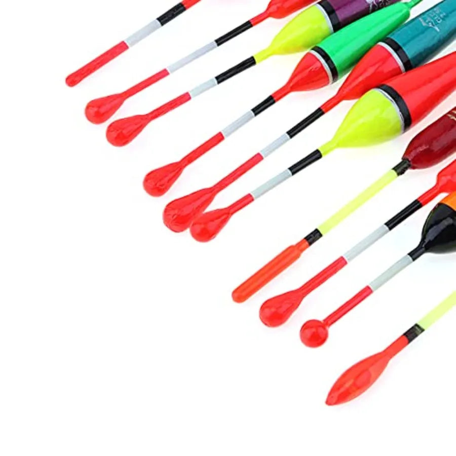 OriGlam Fishing Float and Bobber for Trout Wood Slip Spring Oval Stick Fishing Accessory in Natural Color with High Sensitivity