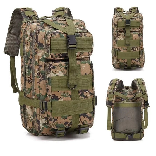 Men's Classic Tactical Backpack Travel Sports Camouflage Bag Outdoor Climbing Hunting Backpack Fishing Hiking Nylon 3P Pack Bag