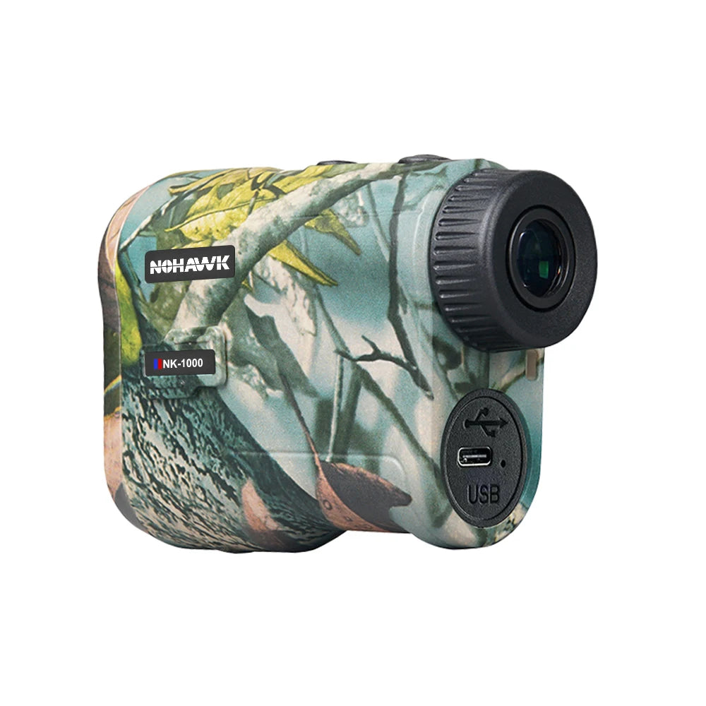 NOHAWK Hunting Rangefinder, 1000M/Yds,  6x Range Finder With Angle, Speed Distance Measurement, Scanning for Hunting