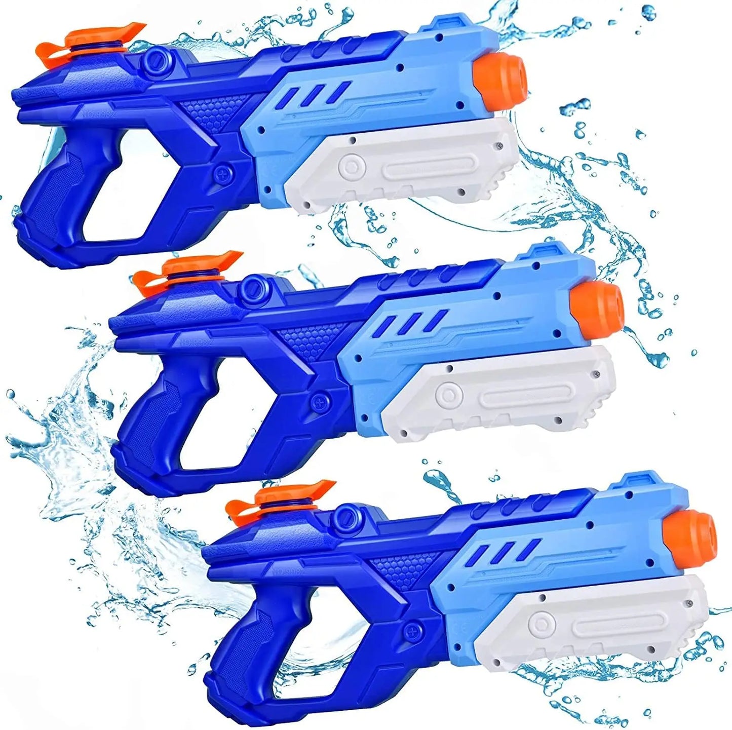 3 Pack 600cc Water Guns for Kids and Adults - Long Range Super Soaker Pool Beach Outdoor Toy