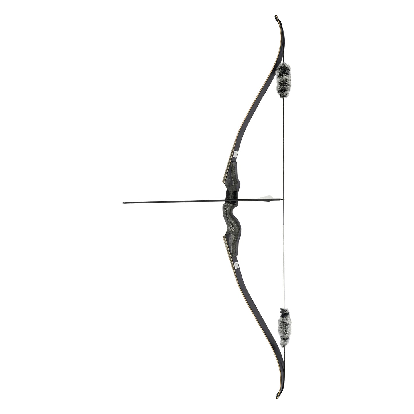 35lbs Black Takedown Recurve Bow, Wooden Recurve Bow Take-down Design, Recurve Bow Kit