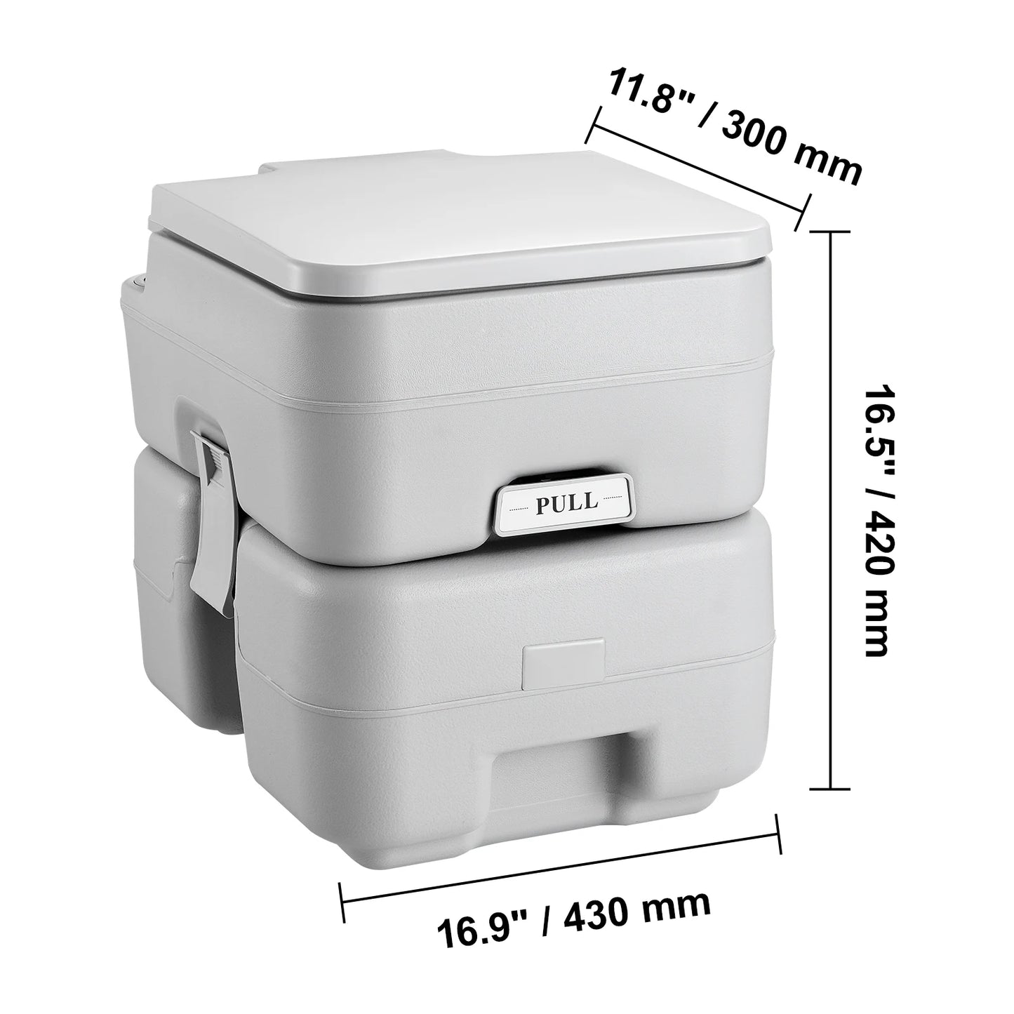Portable Toilet for Camping Porta Potty with Carry Bag 5.3 Gal Waste Tank & 3.2 Gal Flush Tank  Leak-proof and Odourless Travel Toilet for Camping Car