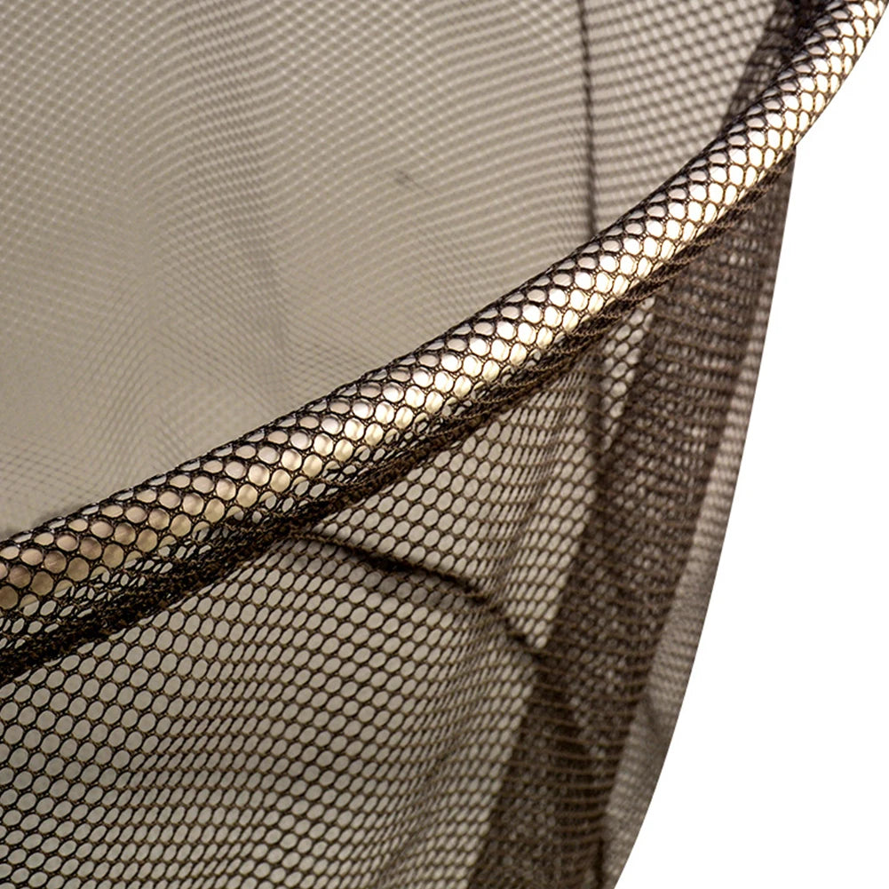 50cm Nylon Landing Net Aluminum Alloy Retractable Fishing Net Portable Collapsible Fishing Landing Mesh Foldable Fishing Tools