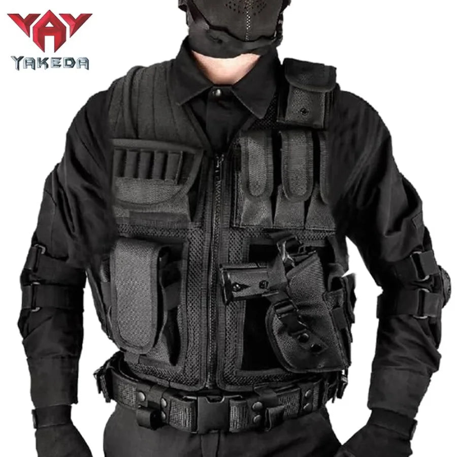 vAv YAKEDA Tactical Vest Outdoor Ultra-Light Breathable Training Airsoft Vest Adjustable for Adults