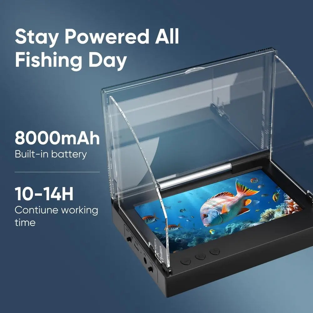 5 1000TVL Waterproof Fish Finder Camera with Wide-Angle Lens and Infrared Night Vision for Ice, River, and Boat Fishing - 65ft C