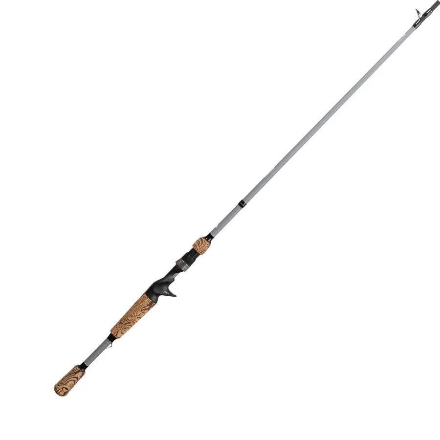 OTX Baitcast Fishing Rod for freshwater bass fishing, graphite composite blank, matte black finish, ultra-sensitive tip and erg