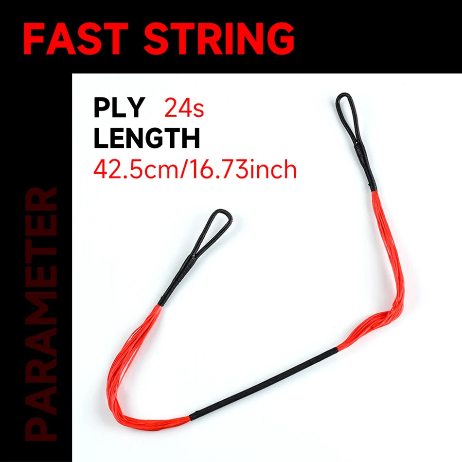 1/2pcs Mini Crossbow Bow String, 24 Strands 16.73 Inch Compound Bow Rope, Outdoor Hunting Shooting Universal Accessory