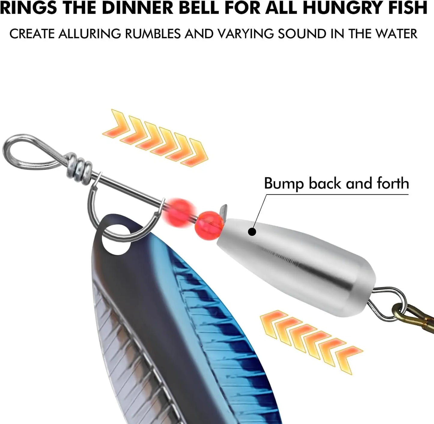 Spinner Fishing Lures Set for Trout Bass Walleye Crappie Salmon Pike, Rooster Tail Blade Bait for Freshwater Saltwater