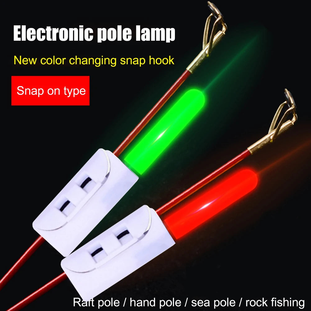 Portable Electronic Pole Lamp Bite Alarm Indicator Waterproof Fishing Rod Stick Light Glow Sticks for Night Fishing Accessories