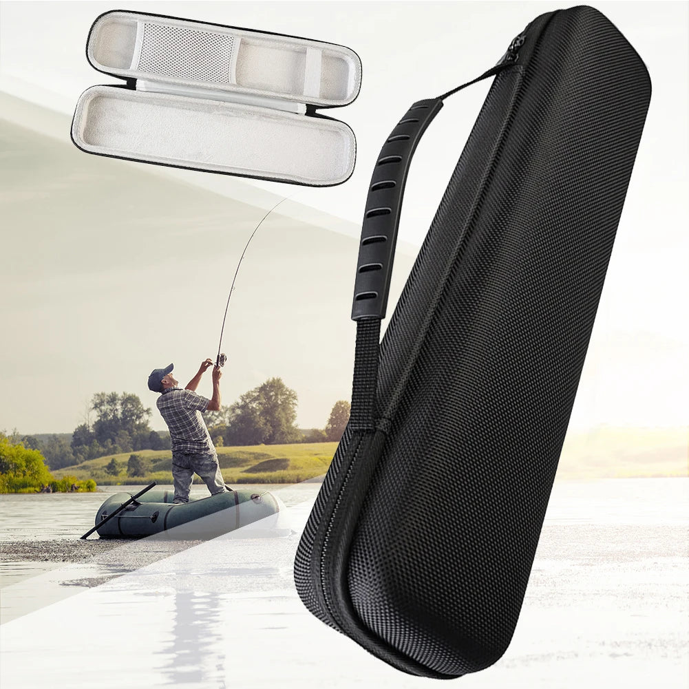 Hard Shell Fishing Rod Bag Fishing Pole Carrier Shock Absorption Fishing Pole Bag Fishing Gear Organizer Fishing Accessories