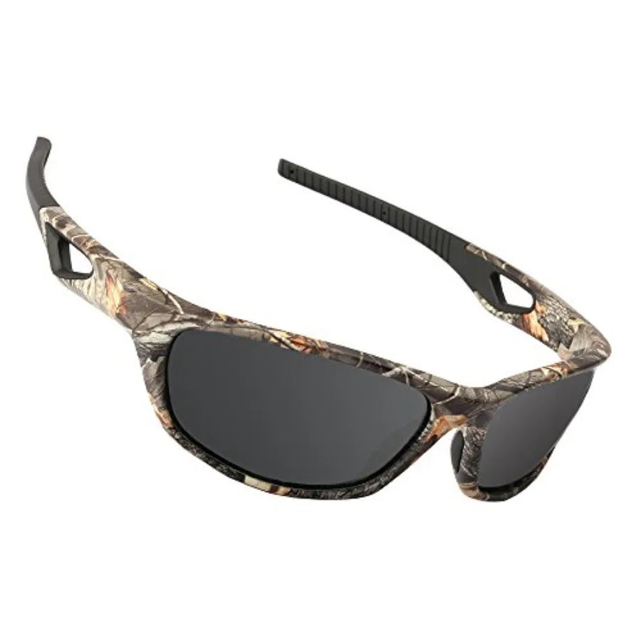 Polarized Outdoor Sports Sunglasses Tr90 Camo Frame for Men Women Driving Fishing Hunting Reduce Glare