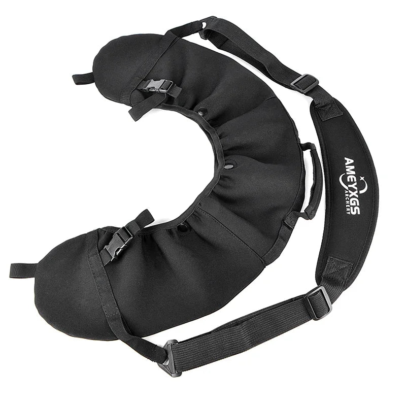 Black/Camo Diving Cloth Compound Bow Bag Portable Elastic Suitable Foldable Bow Bag Archery Accessory Outdoor Hunting Shooting
