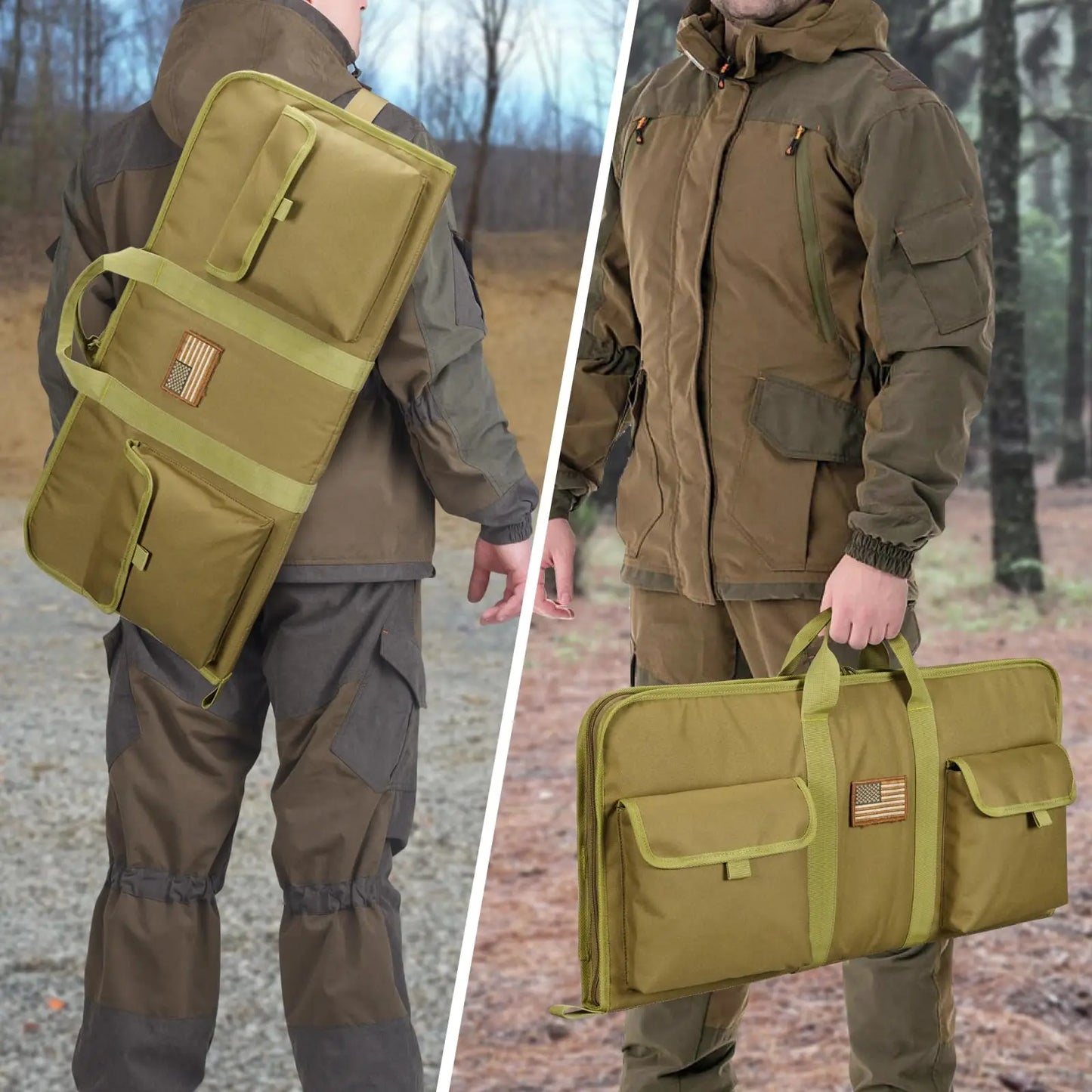 CVLIFE Soft Rifle Case 28 inch Gun Bag Pistol Tactical Shotguns Lockable Zipper Outdoor Hunting Shooting