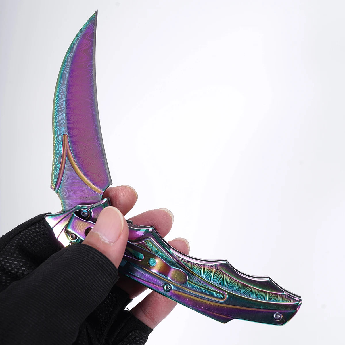 Sharp Stainless Steel Pocket Knife: Men's Tactical Folding EDC Multi-ToolFruit knife with cool unique design. Great for camping, hiking, exploring, daily use, fishing. Perfect gift for Valentine Day, Father Day, etc.