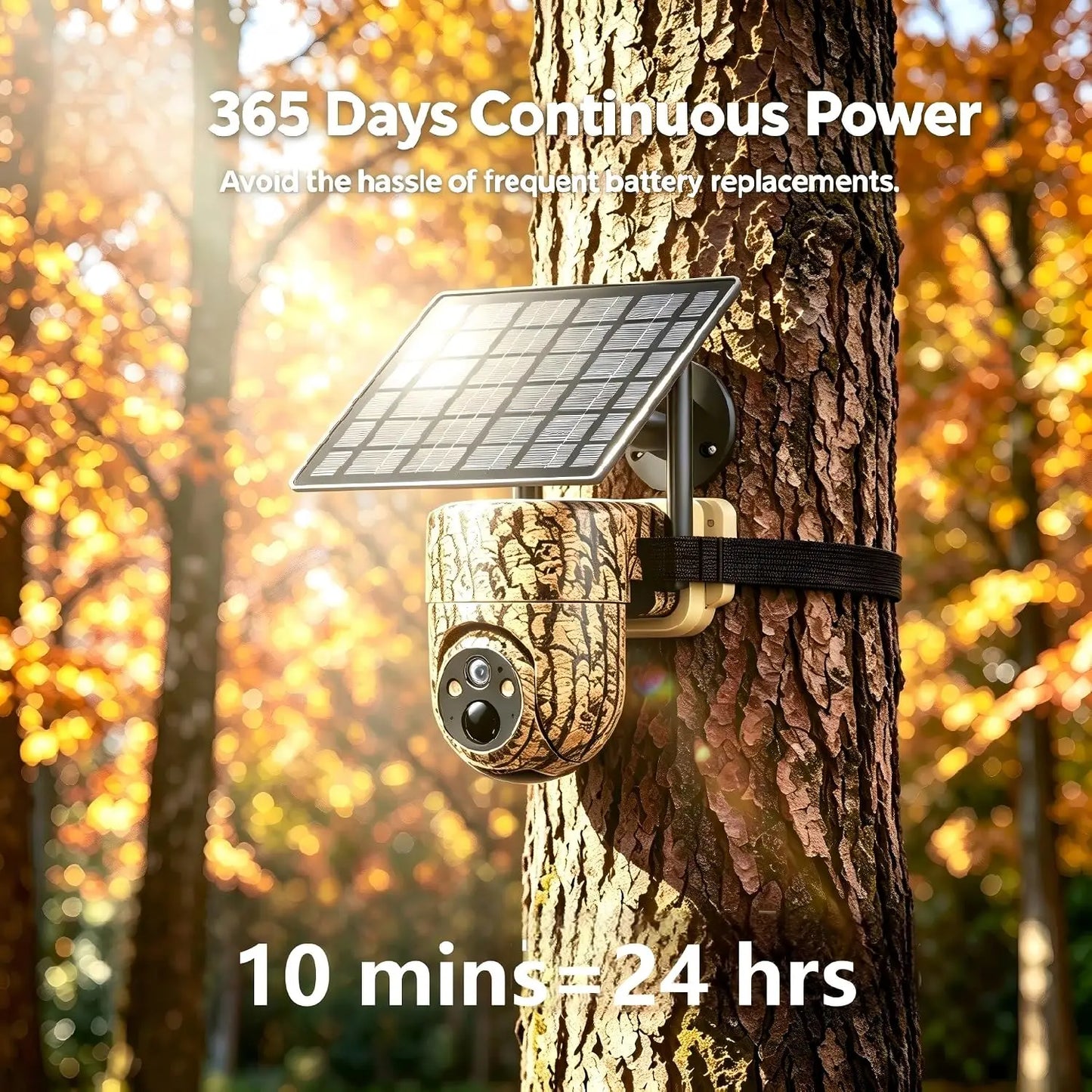 4G LTE Cellular Trail Camera with 360° 2K Live Streaming, SIM Card Included, Low-Glow Night Vision, Solar Powered, Instant Alerts, Dual Storage Options, No WiFi Needed for Hunting & Trail Use