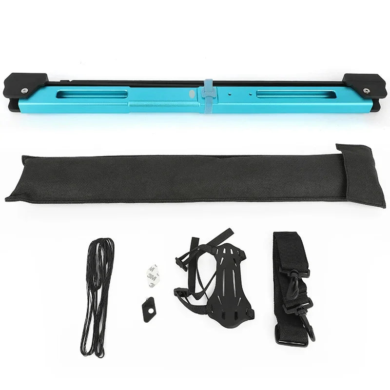 58 Inch Archery Takedown Folding Longbow Lightweight Aluminum Handle 25/35/40/50/60Lbs Left & Right Hand Target Hunting Bow