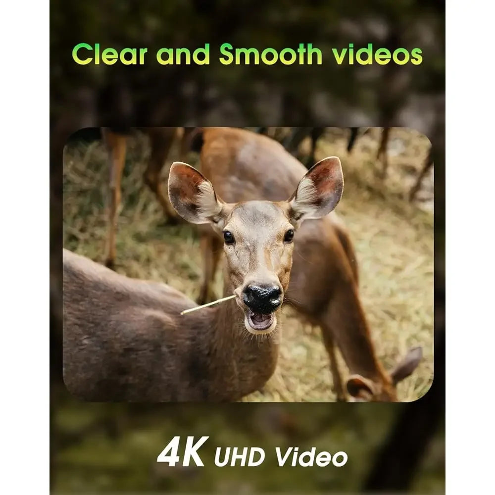 Free Shipping - Trail Camera 4K 64MP WiFi Bluetooth Game Camera, Night Vision Wildlife Hunting Camera, 0.1s Trigger Motion Activ