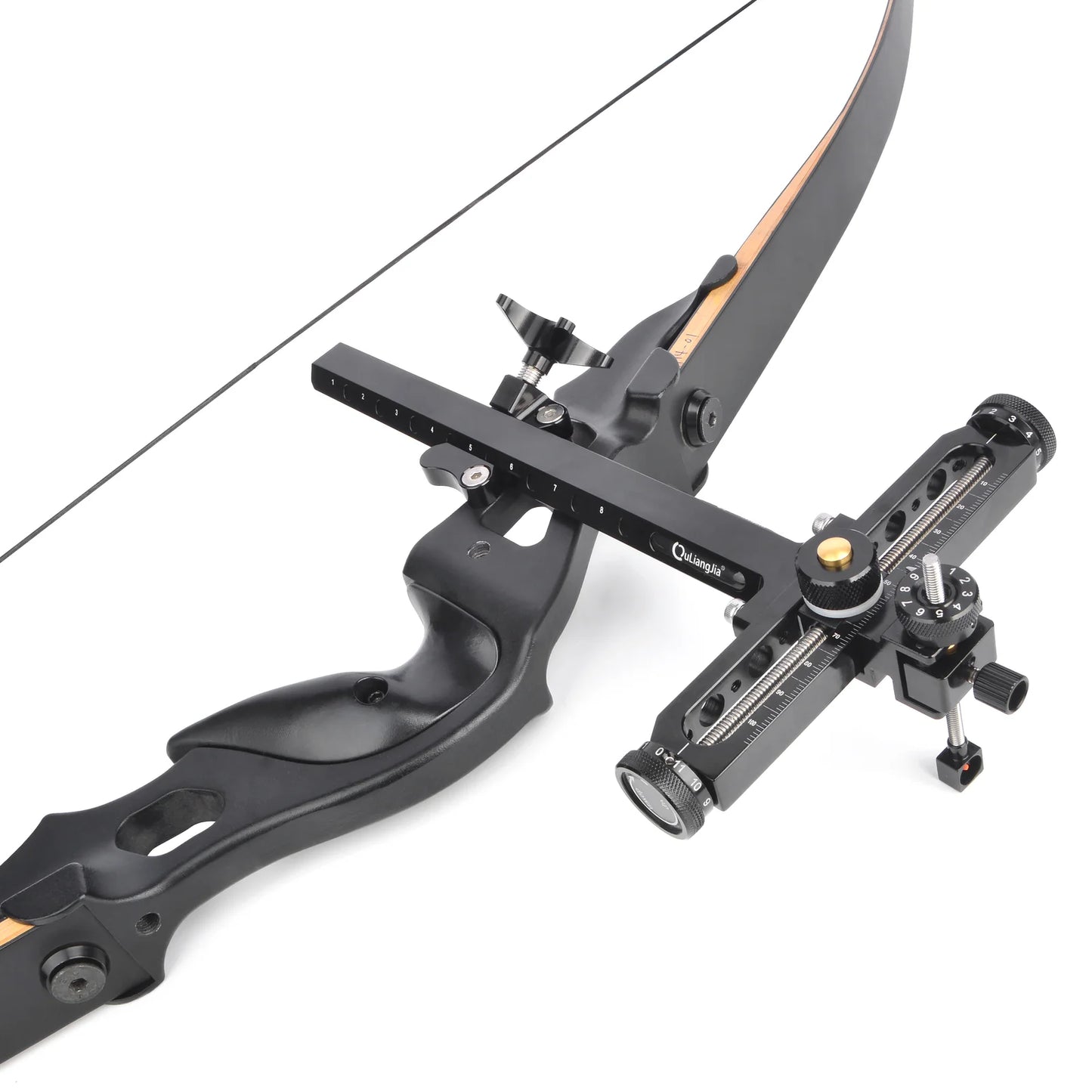 Aluminum Recurve Bow Sight 1 Pin Adjustable Right Hand for Archery Hunting Target Shooting Practice Use