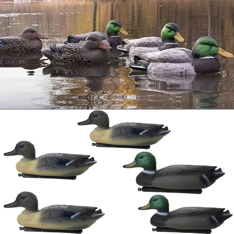 Floating Duck Decoy 3D Decoy Lure with Keel for Outdoor Hunting Fishing Accessories Realistic Bird Float on Water Hunting Tools