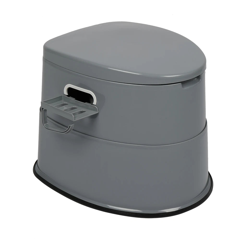Portable outdoor toilet with non-slip mat, solve toilet trouble in 5 mins for self-driving & camping