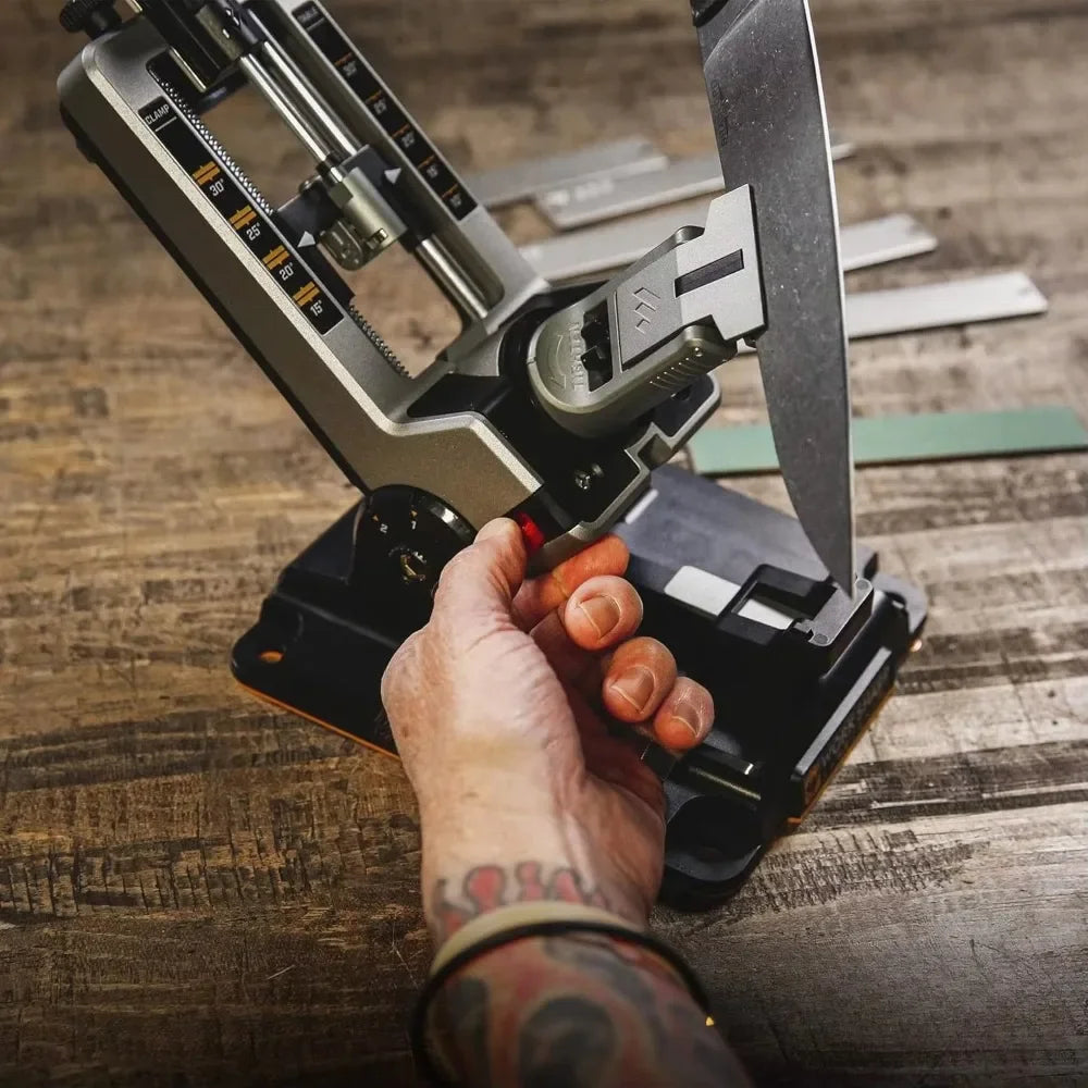 HOME-Hot Sale.Professional Precision Adjust Knife Sharpener - Adjustable Knife Sharpening Kit for Pocket, Hunting, Kitchen, Serr