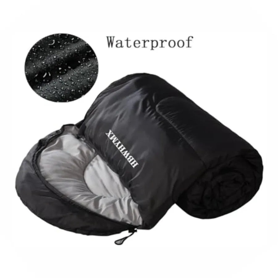 Sleeping Bags for Adults Backpacking Lightweight Waterproof- Cold Weather Sleeping Bag for Warm Camping Hiking Outdoor Travel H