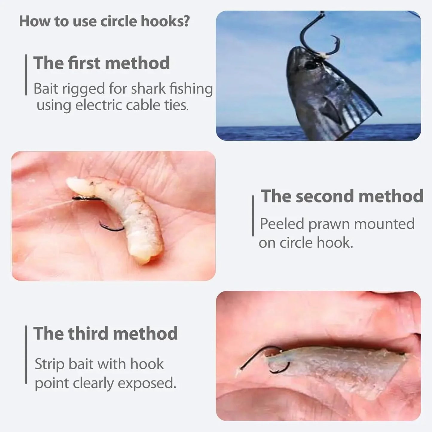 50/100pcs Octopus Circle Hooks for Catfish Bass Redfish Saltwater Freshwater Sizes 1/0-14/0