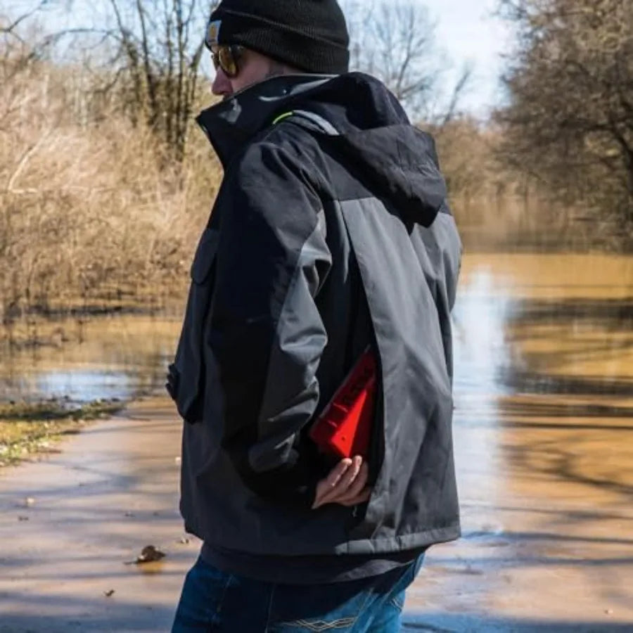 Fishing wading jackets for outdoor use, nylon fabric, olive green, breathable and waterproof