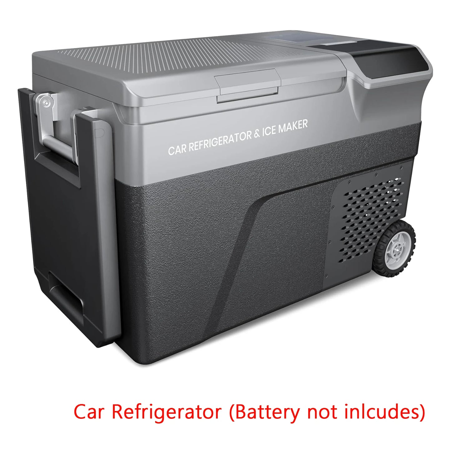 Refrigerator with Ice Maker Car Fridge 40 Quart Portable Freezer Compressor Cooler 12V DC 110~240V AC for Travel Camping -4℉-68℉