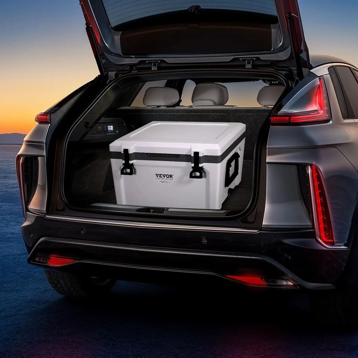 Portable Cooler,Hard Cooler with Ice Retention, Heavy-Duty Handles and Strap, Lightweight Rigid Material Insulated Portable Cool