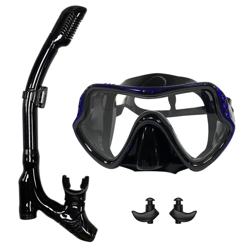 Diving mask Professional Snorkel Diving Mask and Snorkels Goggles Glasses Diving Swimming Easy Breath Tube Set Snorkel Mask