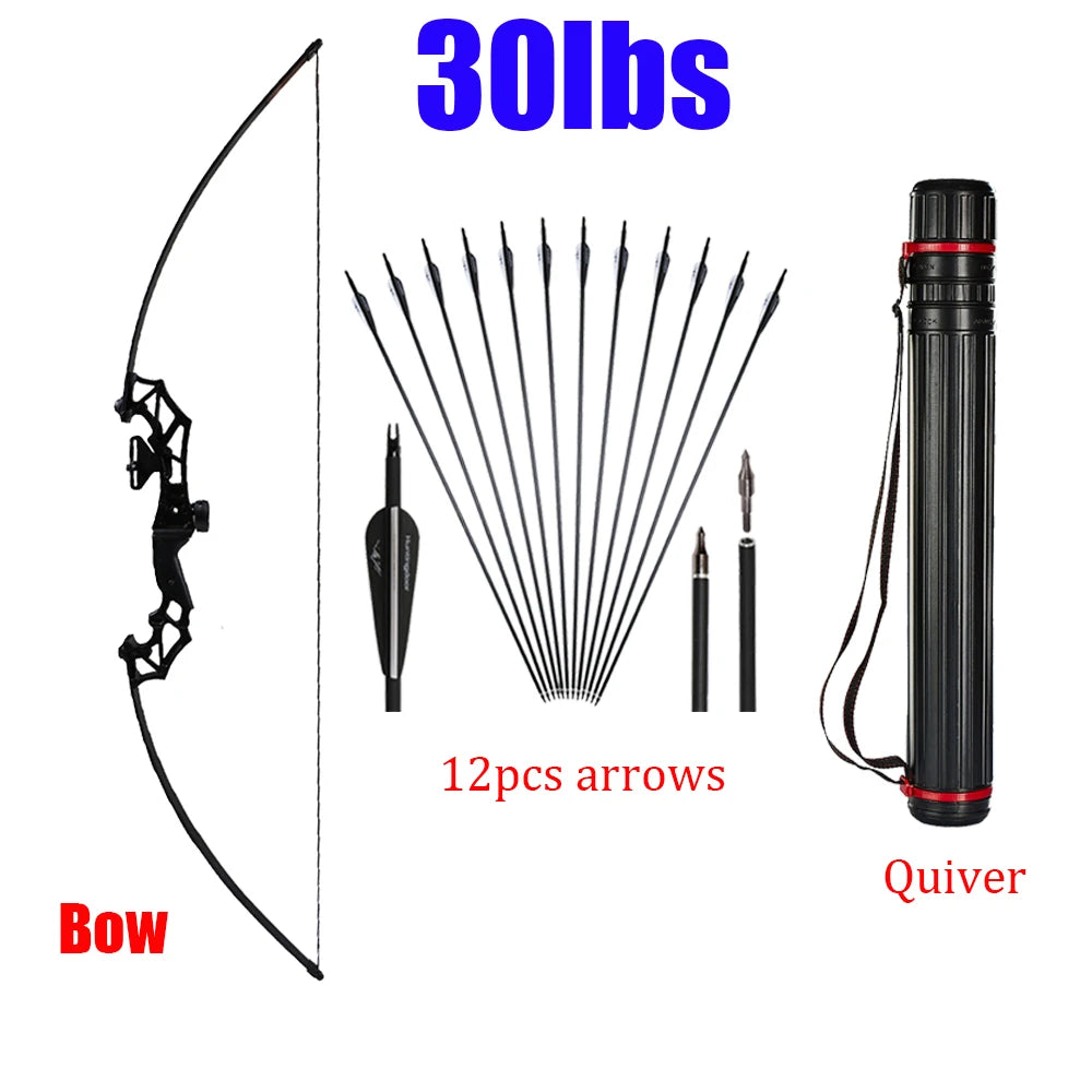 Archery recurve bow Hunting Take Down Bow 40lbs Bow for Outdoor Fishing Shooting Right Hand With Bow Accessories