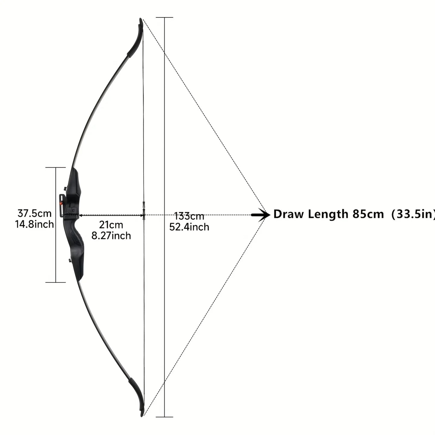 30lbs Adult Right-handed Bow Recurve Bow Archery Bow Suitable for Beginners Teenagers Outdoor Hunting Practice