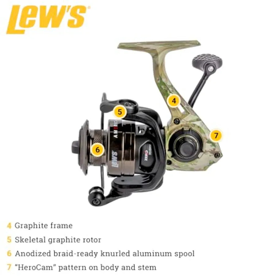 Camo 200 Spinning Reel Clam for Fishing Enthusiasts Durable Construction Smooth Operation Ideal for Freshwater an