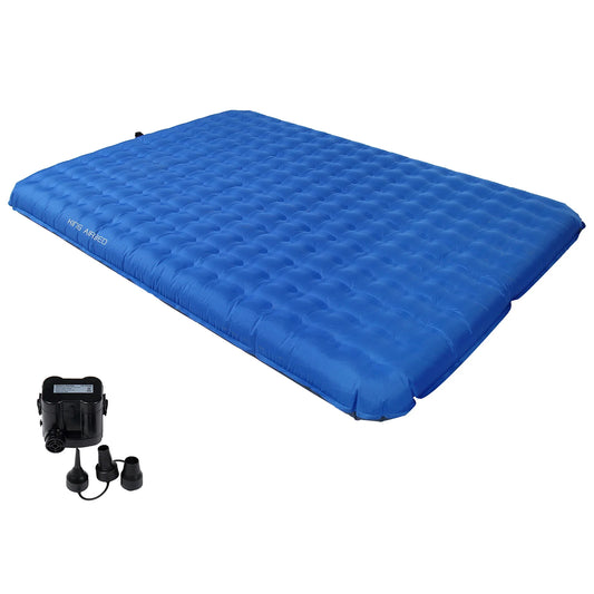 Double Air Pad, 6.0 Inches Extra Thick Ultralight Inflatable Sleeping Pad For Camping, Hiking, Courtyard, Carry Bag
