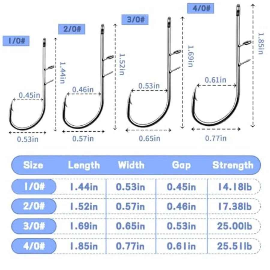 Live Shrimp Fishing Hooks - Premium Carbon Steel, Silver, Barbed Design for Catfish Bass in Freshwater Saltwater