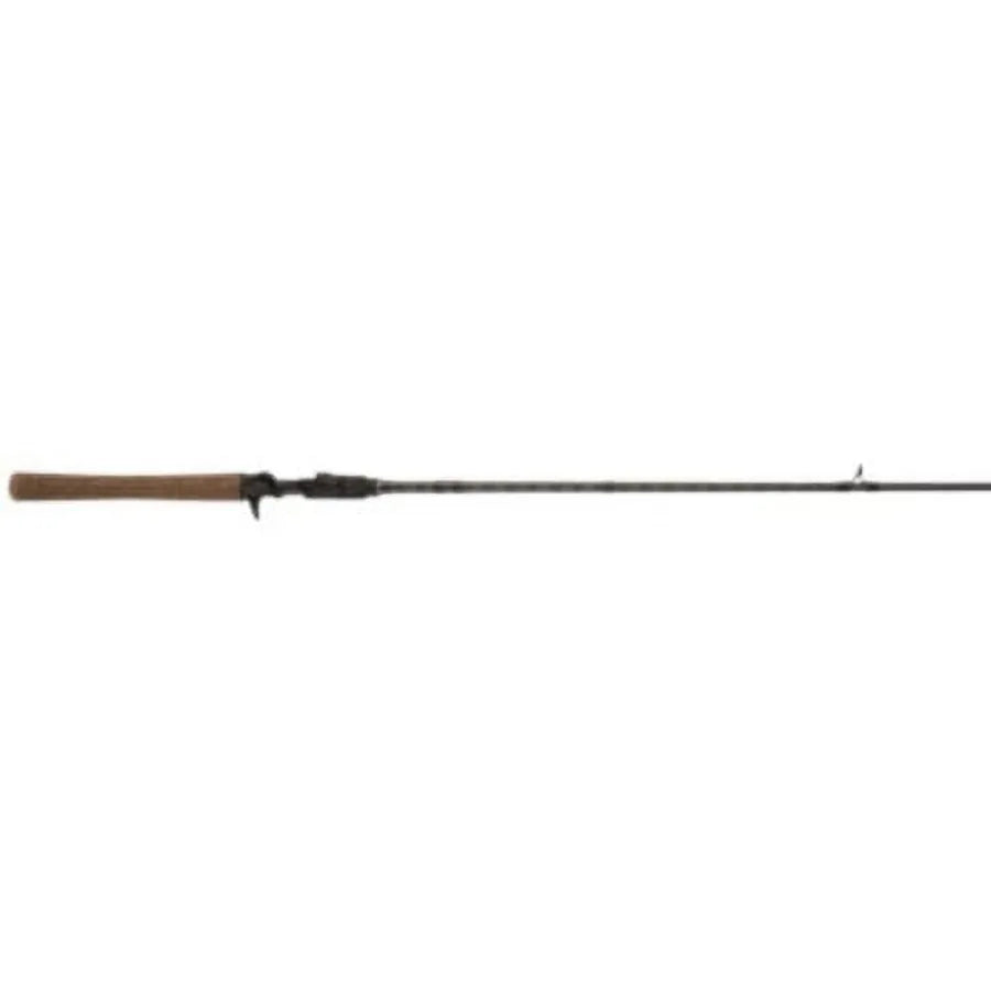 Lightning Rod Casting, 6'6 Medium Fishing Rod for freshwater fishing, graphite composite, black with blue accents, ultra-sensit
