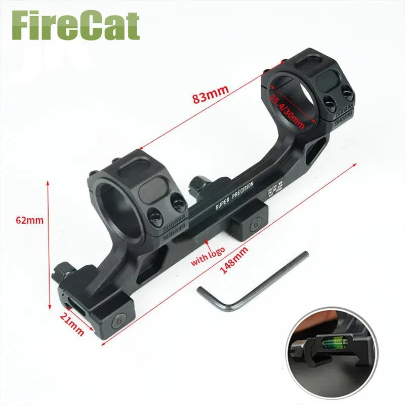 US Warehouse Tactical GEISSE Rifle Scope Mount Rings Optical Sight Rifle Scope Cantilever 25.4mm/30mm AR15 Bracket for 20mm Rail