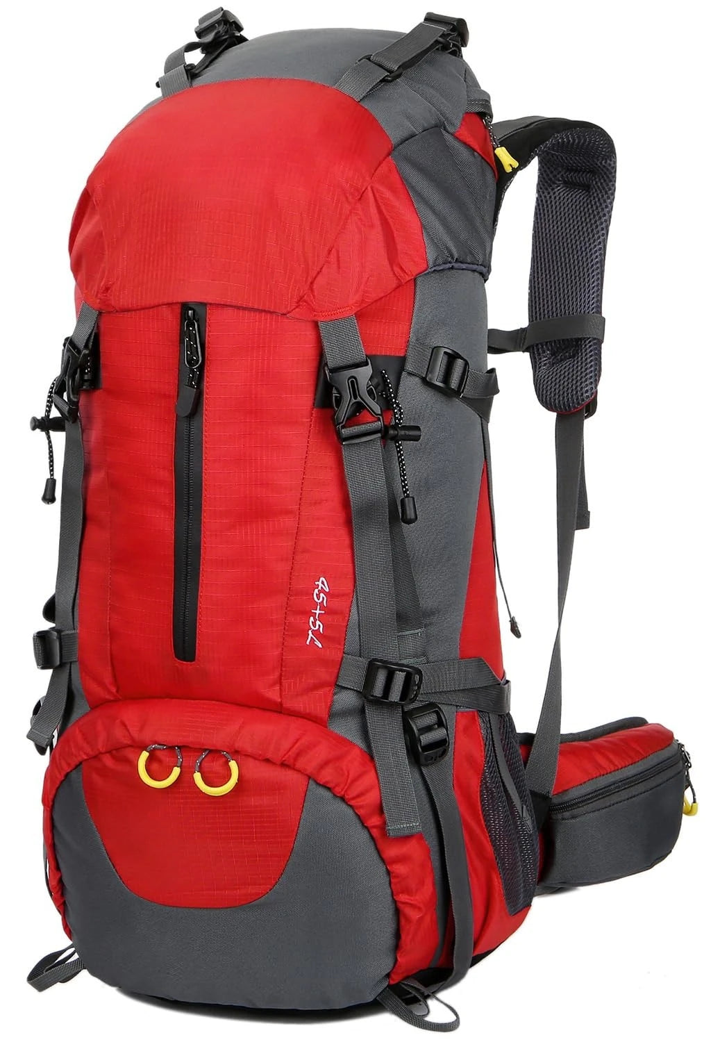 50L Expandable Hiking Backpack With Detachable Rain Cover Lightweight 45L+5L Storage Ergonomic Daypack For Trekking Mountaineering Camping Climbing Fishing Backpacking Outdoor Adventure Travel For Men Women