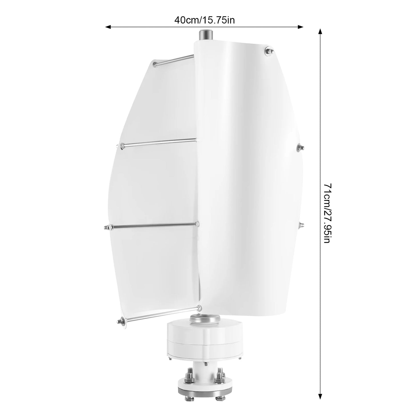 Wind Generator 500W 42.65ft/s Vertical Axis Wind Turbine, permanent Magnet Rotor Wind Turbine Power Generation for Energy Supply