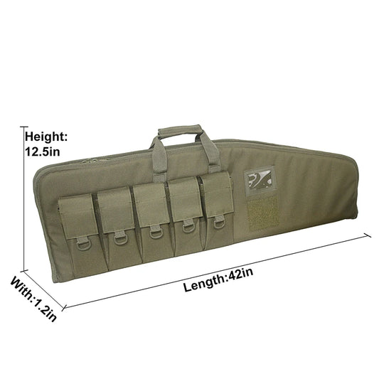 42inch Tactical Rifle Case Gun Bag Air Rifle Case  Backpack Sniper Airsoft Holster Shooting Hunting Accessorie