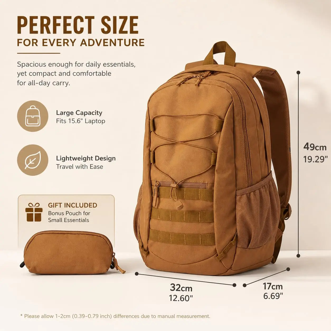 26L Waterproof Tactical Hiking Backpack For Men And Women Lightweight Laptop Travel Daypack Outdoor Camping