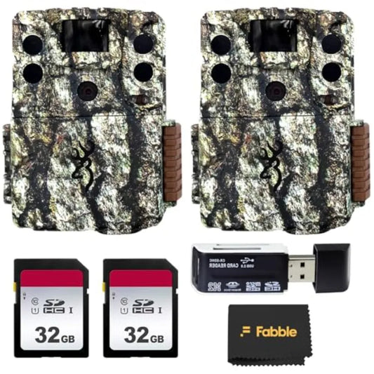 Wildlife scouting trail camera bundle for hunting, monitoring, security: weather-resistant housing, black finish, 20MP image qu