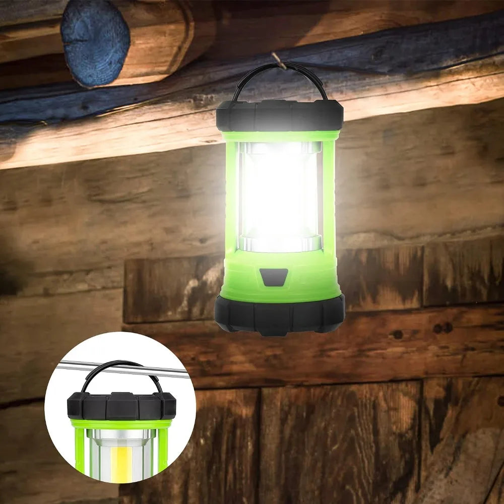 3000LM Rechargeable Camping Lantern, 5 Modes, 4400mAh Phone Charger, Impact-Resistant, Waterproof for Emergency