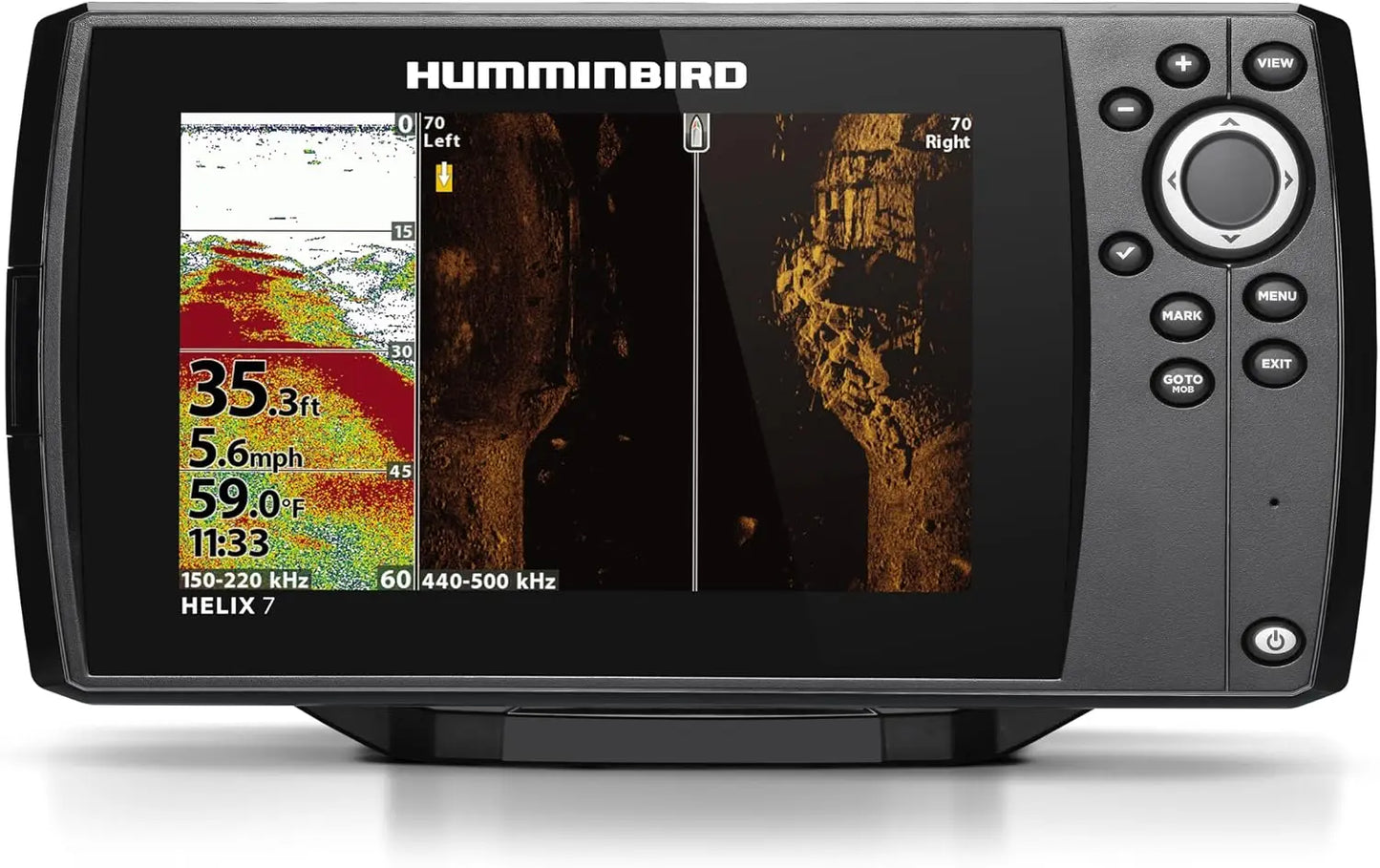 Original Humminbird Helix High Precision Fish Finder Waterproof Depth Sonar for Boat Fishing Outdoor Angling Portable Fishing Depth Finder Durable Marine Fish Detector
