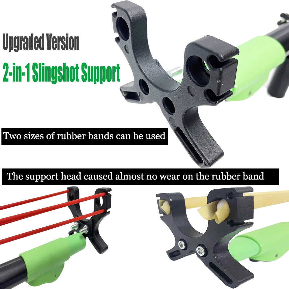 Powerful metal slingshot, trigger slingshot, outdoor hunting catapult, with folding telescopic shoulder support, a gift for men