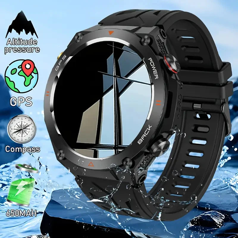 SENBONO 2025 Built-in GPS Women's Smart Watch Bluetooth Call 1ATM Waterpro Military Sports Fitness Tracker Smartwatch for Women